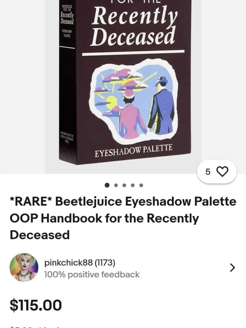 Beetlejuice Eyeshadow Pallete
